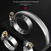 201 Stainless Steel Hose and Pipe Clamp for Water Pipes, Range Hoods, Washing Machines, and Gas Pipes