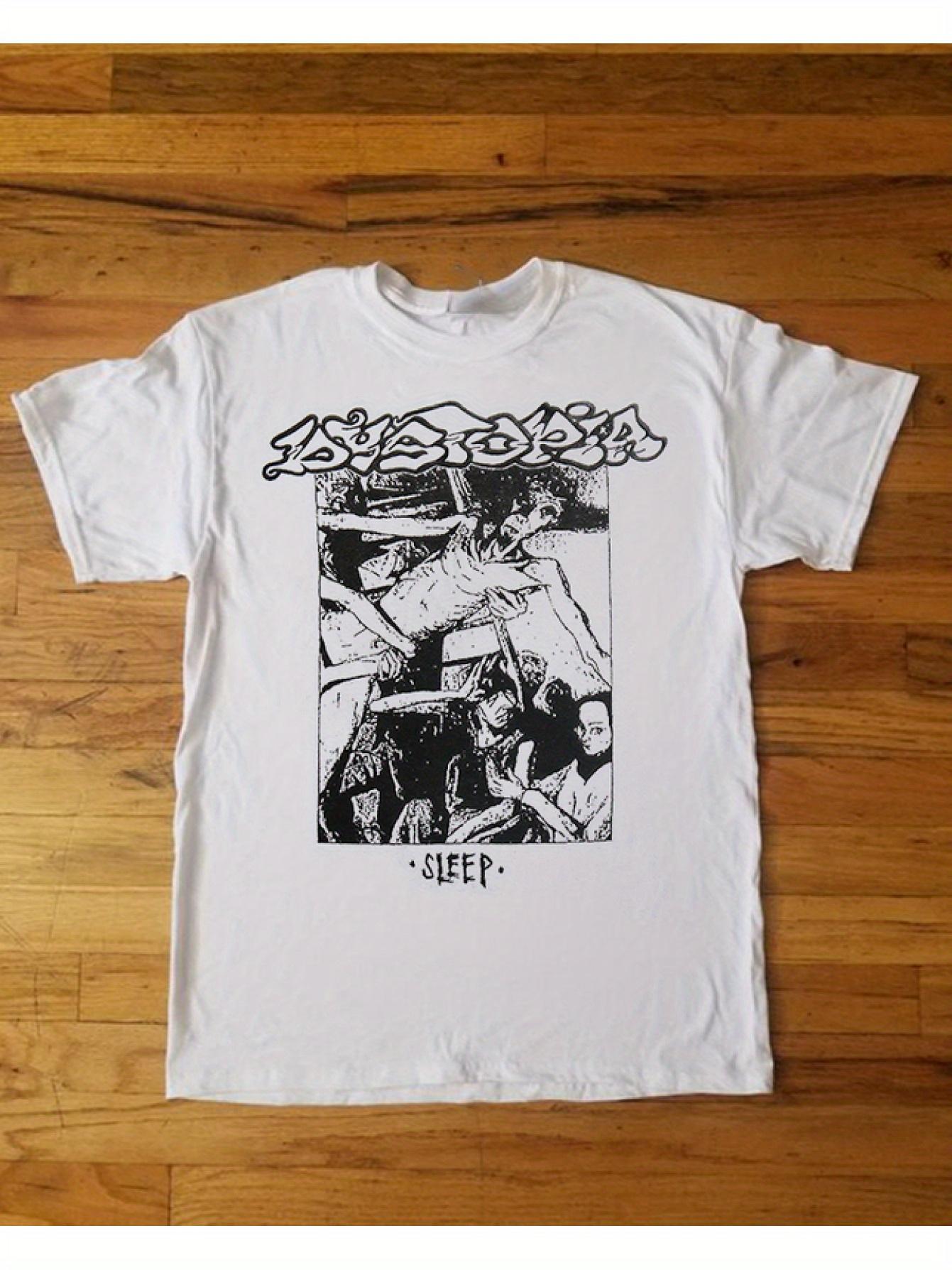 

Unisex White T-Shirt Featuring The Dystopia Band S Sleep Album XXL