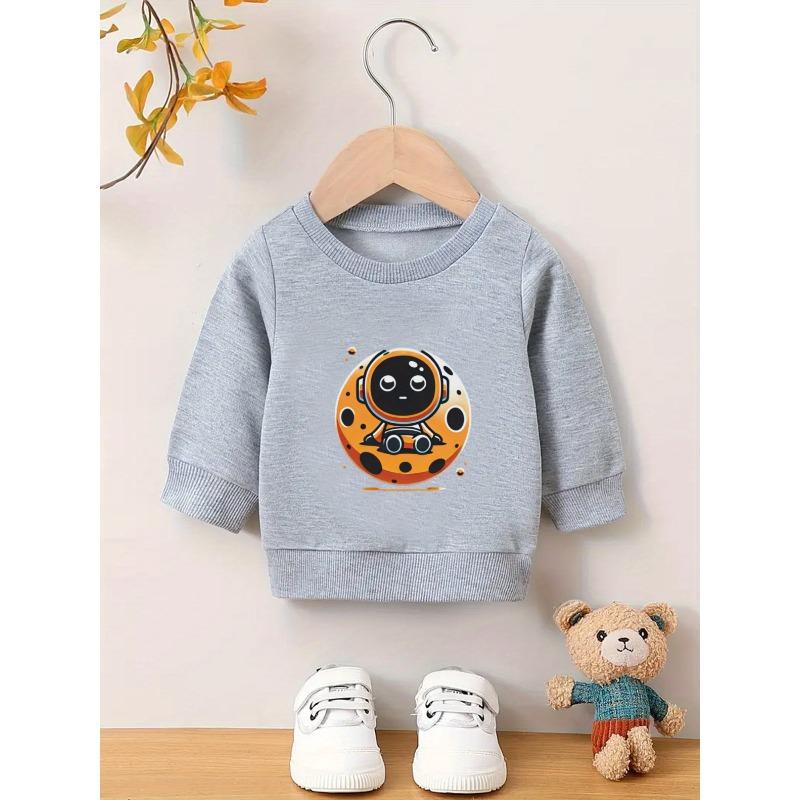 Kids Sweatshirt,Casual and Playful Printed Pattern, Comfortable and Simple Spring and Autumn,Thin Versatile Round Neck Hoodie,Sports Sweatshirt