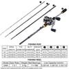 Fishing Rod and Fishing Reel Combo for Lure Fishing Baitcasting Reel Fresh/Salt Water Fishing Tackle