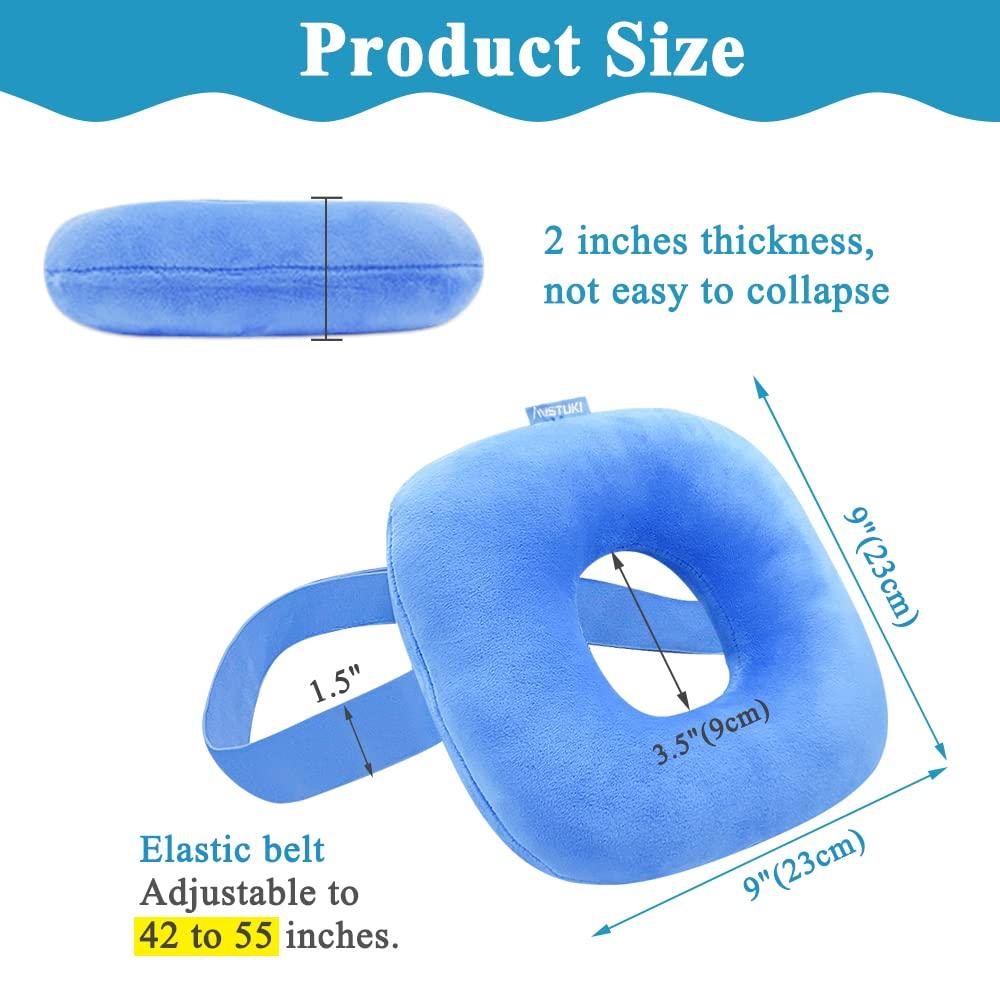 Mistuki Piercing Pillow Ear Pillow for Side Sleepers with Hole CNH Donut Protector Pillow Ear Tenderness Pain Relief Medical Ear Guard Care Cushion