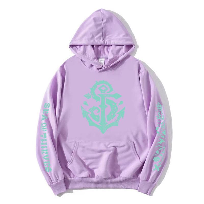 Sea of Thieves Herní Potisk Mikiny s Kapucí Dlouhý Rukáv Volné Ležérní Mikiny s Kapucí Oblečení Streetwear Unisex Grafické Topy