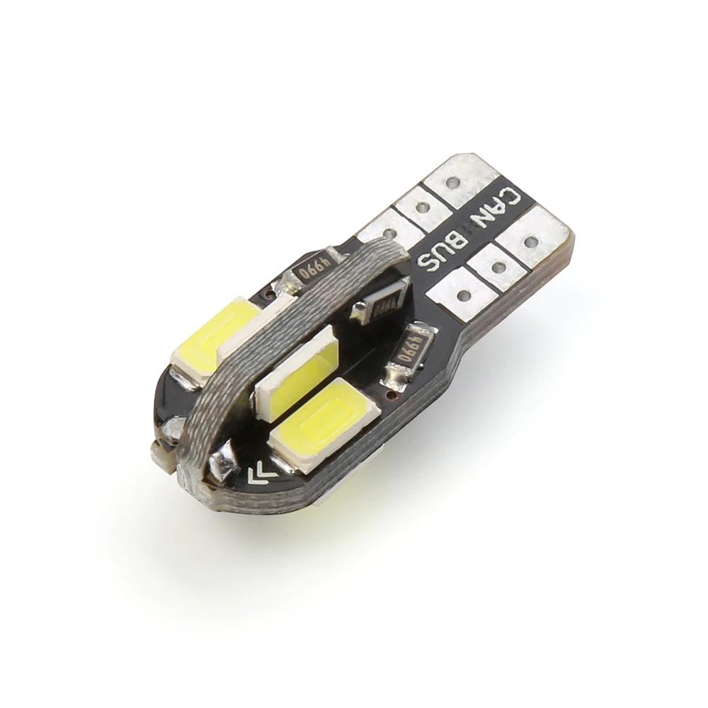 5PCS/Set Led Car Interior Bulb Error Free T10 White 5730 8SMD LED 12V Car Side Wedge Light