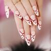 24 Pcs/box of Detachable Halloween Style Push-on Nails Wearable Fake Nails Full Coverage Nail Stickers Decoration
