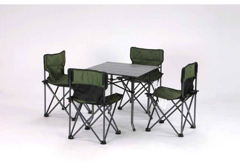 Folding Outdoor Table and Chair Set for Picnics, Beach, BBQ, and Self-Driving Tours