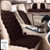 Plush Faux Rabbit Fur Car Seat Cushion: Luxurious Lumbar Support for Autumn and Winter Comfort