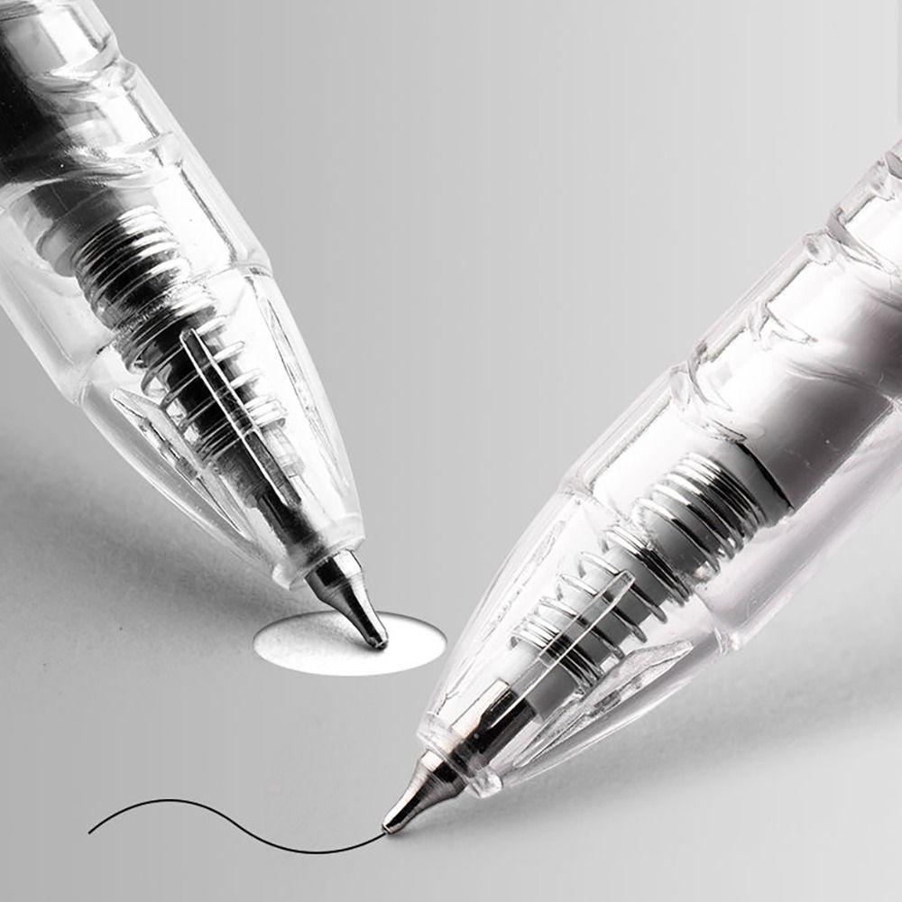 Ballpoint Pen Quick Drying Pet Bottle Neutral Pen Double Bead Tip Writing Tool School Office Supplies
