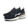 Li Ning Lan One Piece Woven Shock Absorption Low Top Running Shoes Women Sneakers Black ARHP214-8