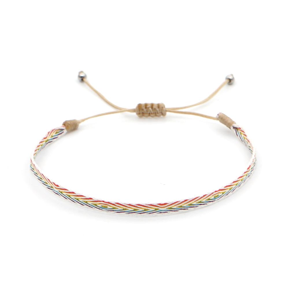 Easter New Boho Handmade Braided Bracelets For Women Pattern Friendship Rope Bracelet Vintage Colombia Weave Jewelry Textile