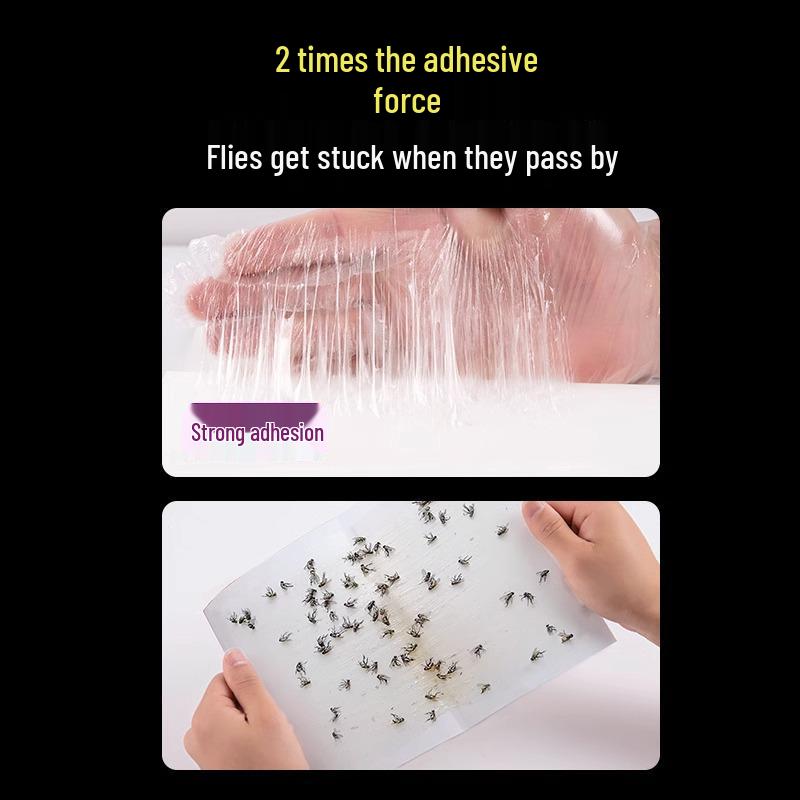 Fly Paper Mosquito & Fly Killer: Strong, Sticky Drug-Coated Catcher for Household Use.