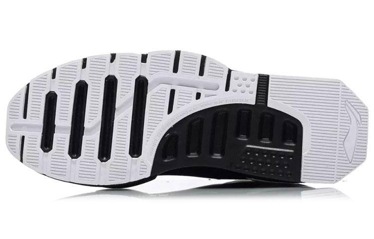 Li Ning Reburn Vintage Basketball Shoes Unisex High Top Black/White AGBN052-3