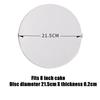 Round Acrylic Cake Discs Topper Reusable Boards Disk Base For Cakes Trimming Decorating Supplies Bakeware Accessories 2Pcs