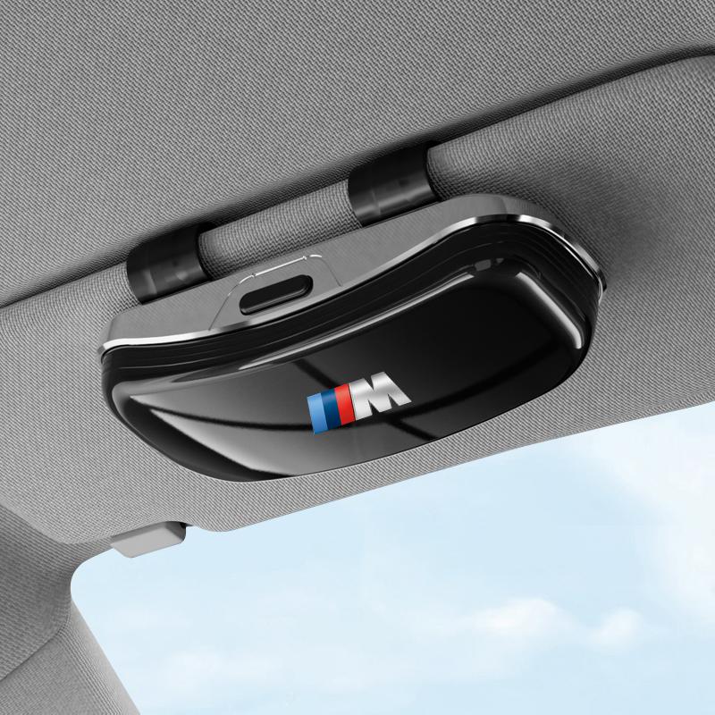 Car Stickers Car Sun Visor Sunglasses Case Glasses Holder For BMW Performance E30 E34 E61 G30 G20 X4 Car Accessories Glasses Box AZ6H