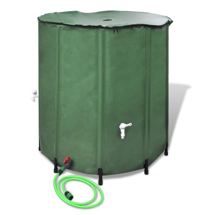 VidaXL Réservoir d'eau de pluie pliable 250 L