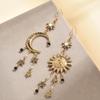 European & American Tassel Moon Star Sun Women's Earrings: Bold, Simple, Cool Middle Eastern Style Drops