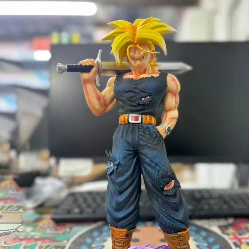 In Stock 32Cm Anime Dragon Ball Z Figure Carry Knife Trunks Action Figures Pvc Statue Desktop Ornamen Collection Model Toys Gift