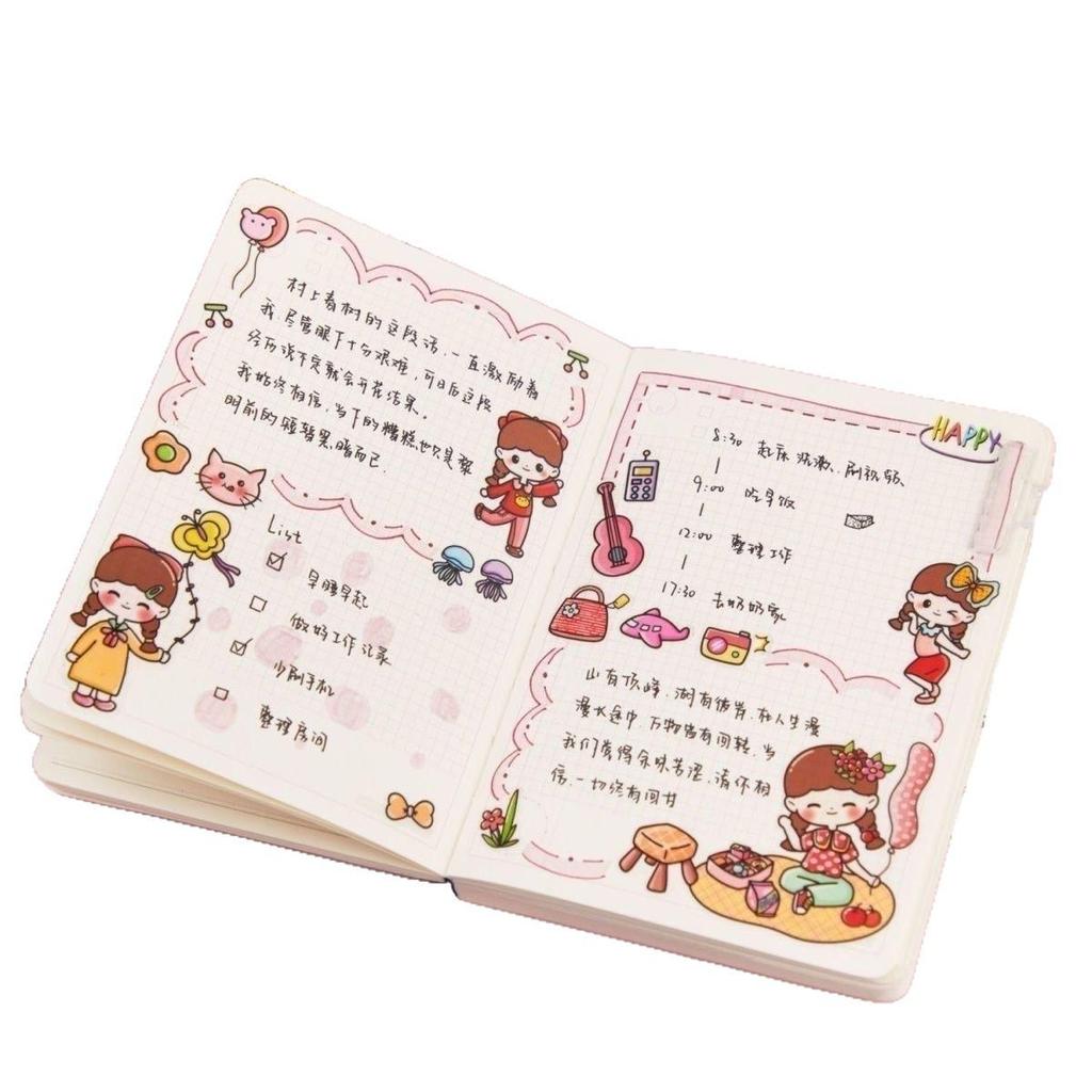 100-Piece Waterproof Transparent PVC Cute Boy & Girl Sticker Set for Journals, Phones, Bottles, & Computers