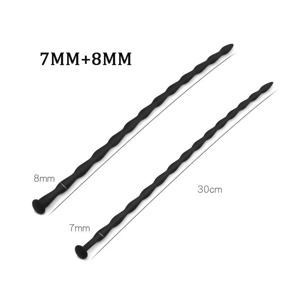 RUNYU Silicone Wave Horse Eye Stick Urethran Expander Sextoys SM Penis Plug Men Urethra Masturbation Stimulator Adult Supplies