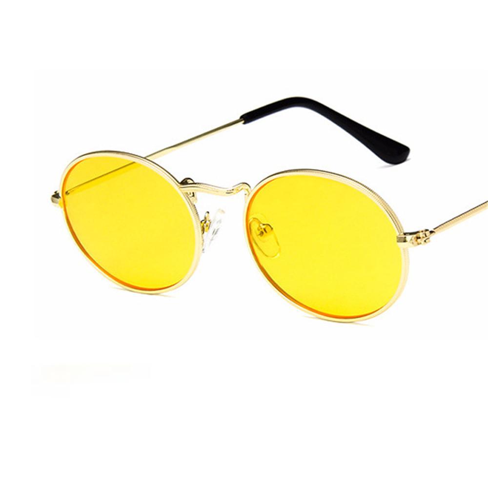Luxury Vintage Mirror Brand Designer Sunglasses Women/Men Classic Round Outdoor Sun Glasses UV400