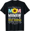 I'm A Mom Mamaw And A Great Grandma Nothing Scares Me T-Shirt