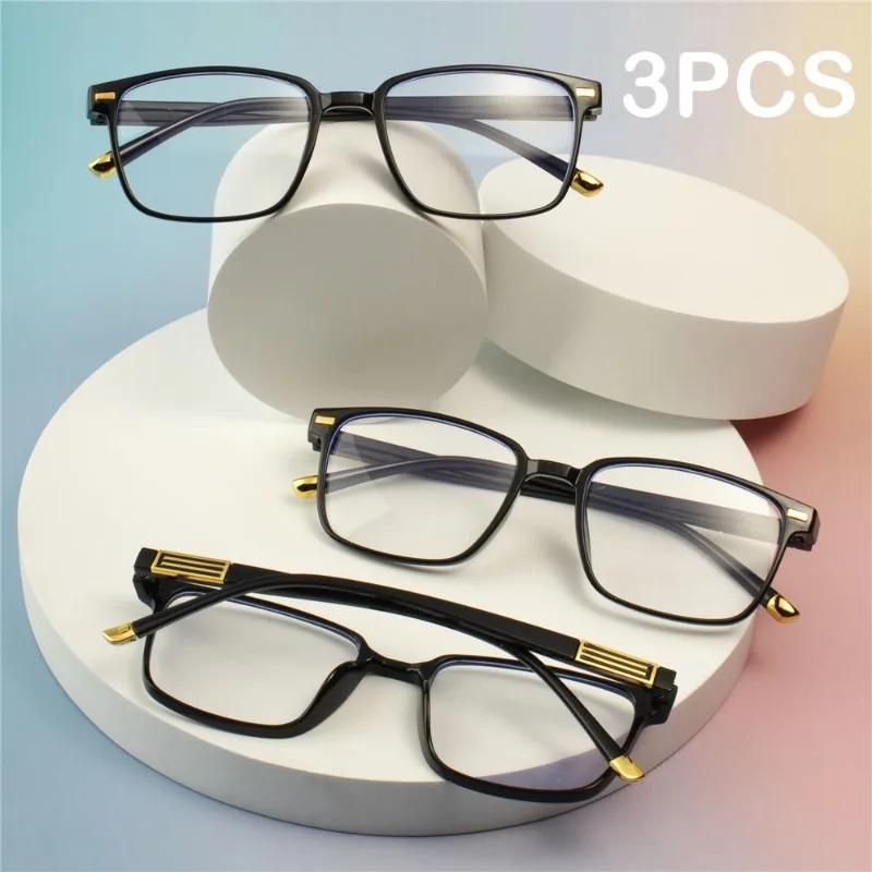 1 3 Classic Square Reading Glasses Unisex Anti Fatigue Comfortable Fashionable Eyewear for Men and Women