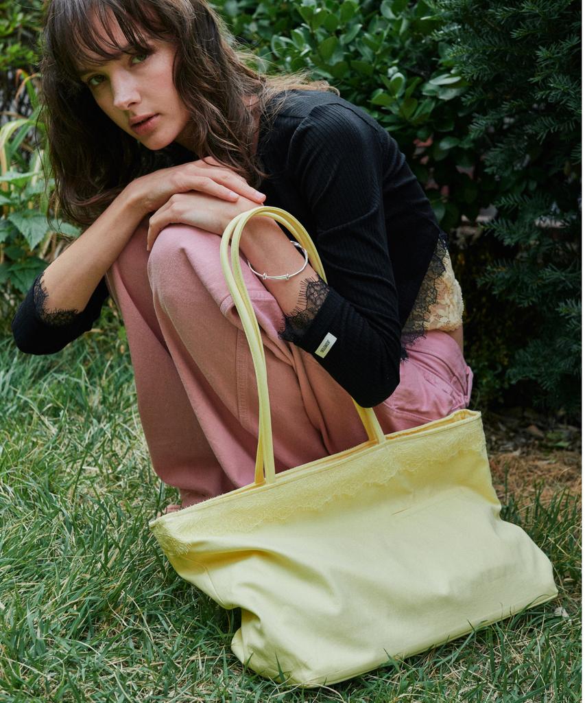Jedrefeb5 Lace Slit Big Shopper 3 Colors