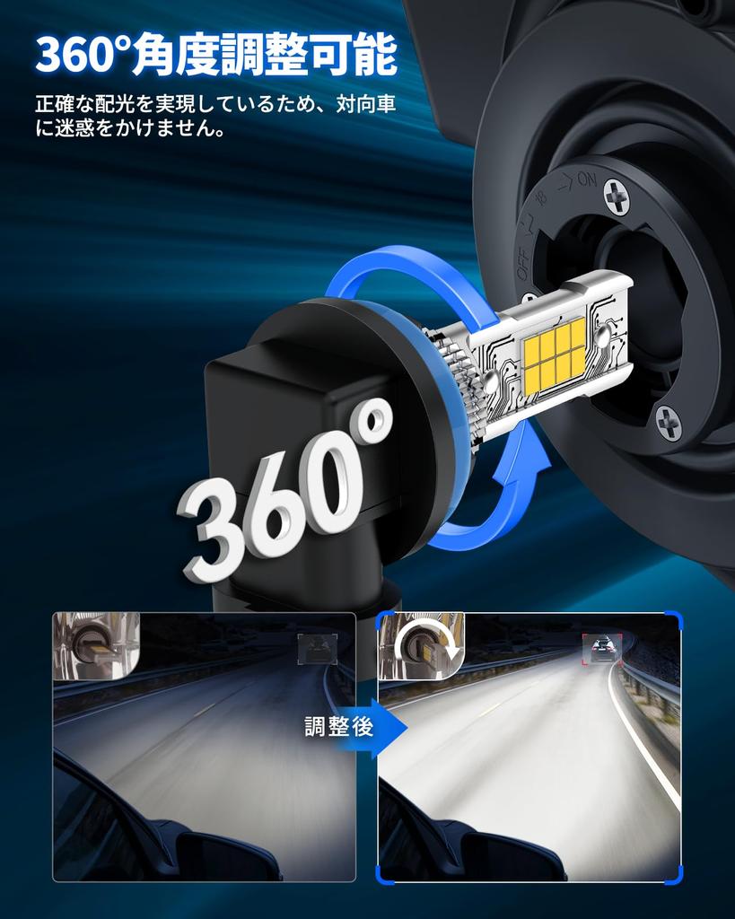 Marsauto Fog Lamp H11 H8 H16 LED Fog Super Instant LED Fog 360 Degree Angle IP68 Condensation Vehicle Inspection 16 LED DC12V Over Hours Set of 2 Year