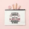 Best Mom French Printed Cosmetic Case Women Makeup Bags Travel Toiletry Organizer Female Wash Storage Pouch Mother's Day Gifts