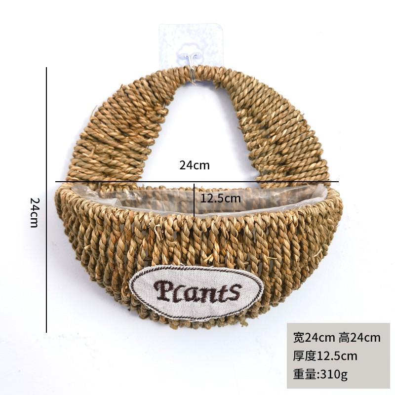 Handwoven Willow Wall Hanging Basket Decor Indoor Plants Rustic Boho Home Small Medium Large Sizes