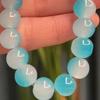 Beads Bracelet Contrast Color Elastic Rope Handmade Polishing Faux Crystal Beaded Bracelet Jewelry Accessories