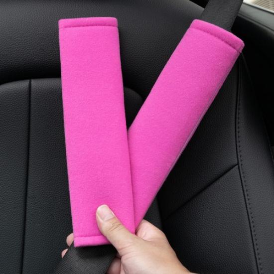 2x Car Seat Belt Shoulder Pad Cover Cushion Harness Comfortable Driving Pink