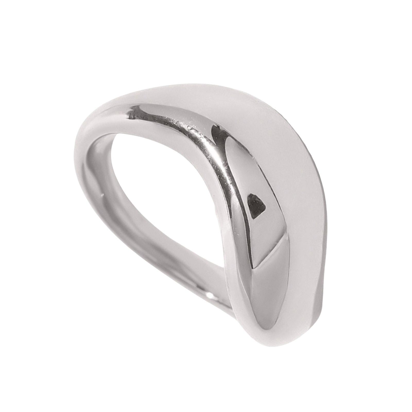 Elegant Irregular Waved Rings Trendy Stainless Steel Rings Jewelry Artistic Waved Designs Rings For Parties
