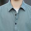 ROMON Men's Long-Sleeve Pure Cotton Business Casual Shirt