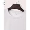 T-shirt da uomo a maniche corte taglia europea per l'estate, camicie stampate eleganti e alla moda per giovani uomini, top versatili con scollo rotondo per primavera estate