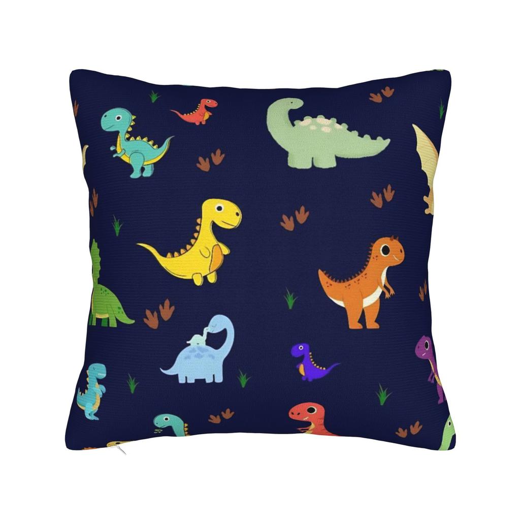 Pillow Cover Fun Dinosaur Pattern Novelty Pillow Case For Sofa Couch Bed Living Room Pillowcases