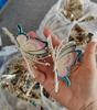 9-Color Painted Butterfly Hairpin - Ancient Style Shark Clip Ornament