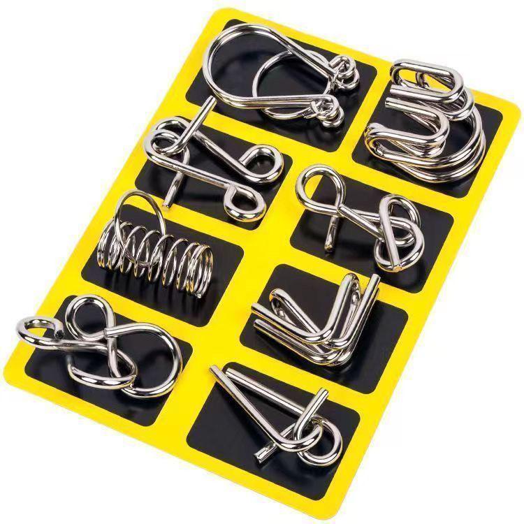 8-Piece Puzzle Set: Educational Toys for Children, Students, and Seniors