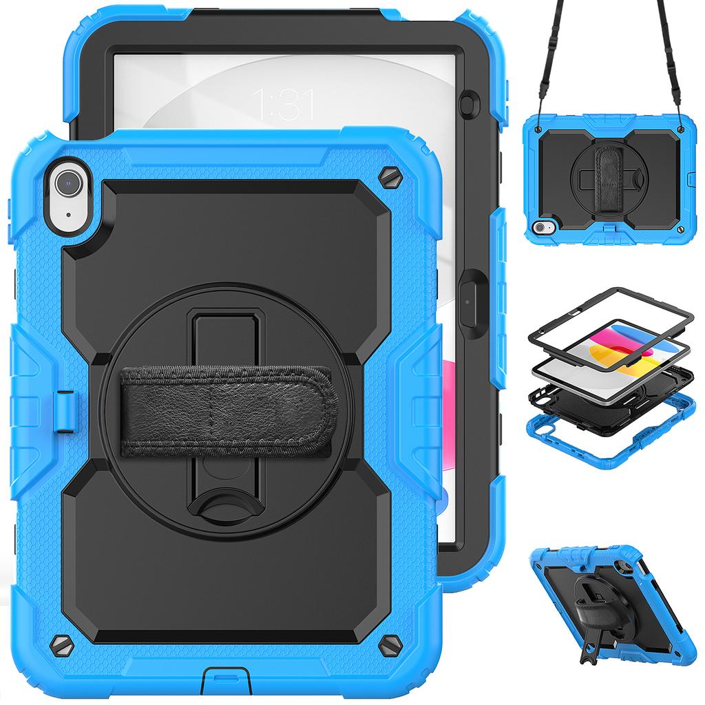 Armor Stand Case Universal for IPad 2025 11" A16 11th 10.9 2022 10th Gen Hybrid Cover with Screen 3-Layers Protection Protector