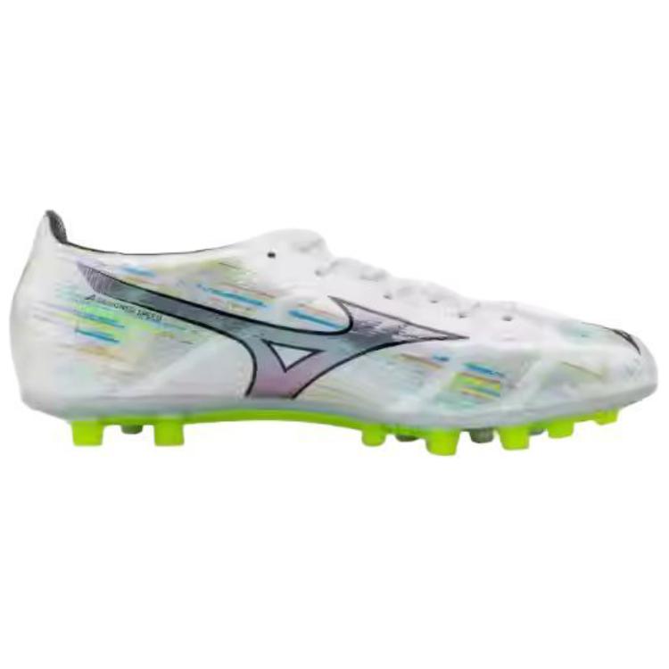 Mizuno AG Short Rubber Studs FG Long Rubber Studs Slip Resistant Breathable Soccer Shoes Unisex Silver White Green Mizuno P1GA2561-09