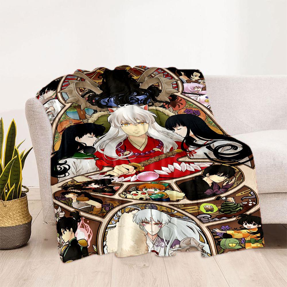 Inuyasha Adventure Blankets are suitable for living rooms,making them an ideal choice for outdoor travel and gifts.