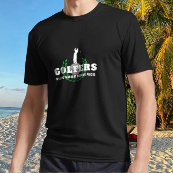 GOLFERS WEEKEND WANKERS FULLTIME PRICKS Active T-Shirt Funny Size S to 5XL 3XL