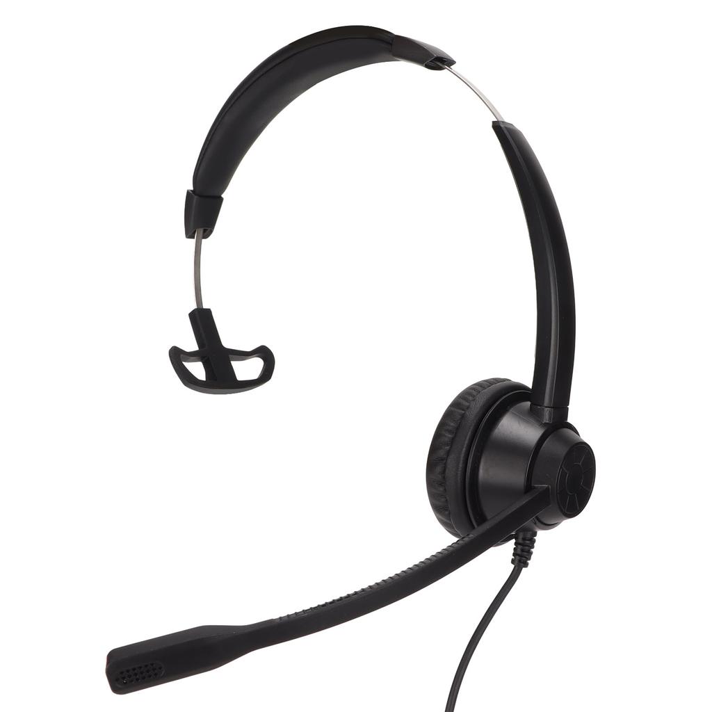 Telephone Headset Volume Adjustment Microphone Mute Monaural 2.5mm Business Headset for Call Centres Telemarketing