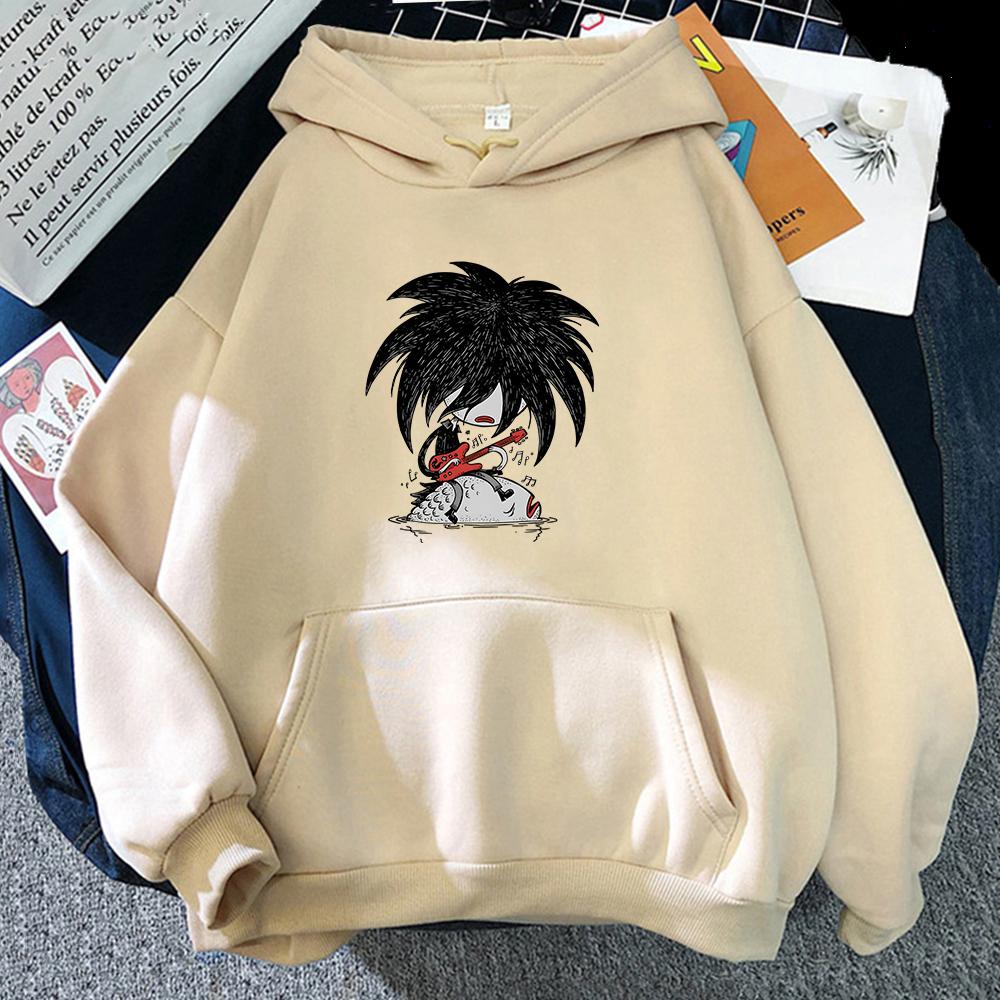 

The Cure Robert Smith Hoodies Cartoon Casual Long Sleeve Mens Sweatshirts Printing Clothes Graphic Pullovers S