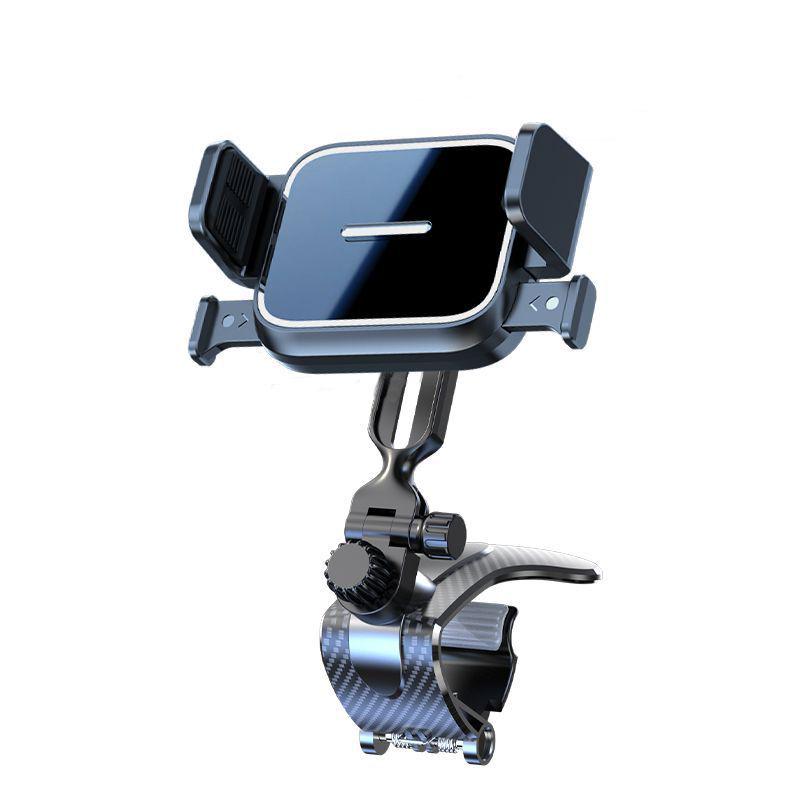 Dashboard Clip-On Phone Holder with One-Key Lock