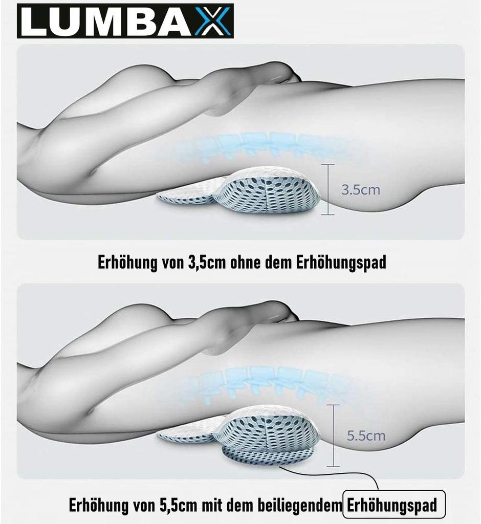 LUMBAX 3D Lumbar Pillow Lumbar Pillow Back Pillow Back Sleepers & Side Sleepers