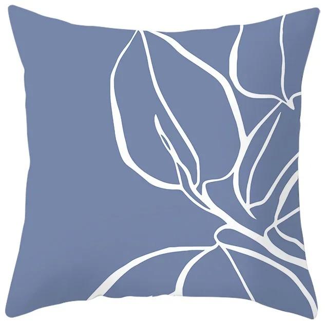 Blue Purple Abstract Geometric Study Pillowcase Office Living Room Home Pillowcase Car Ornaments