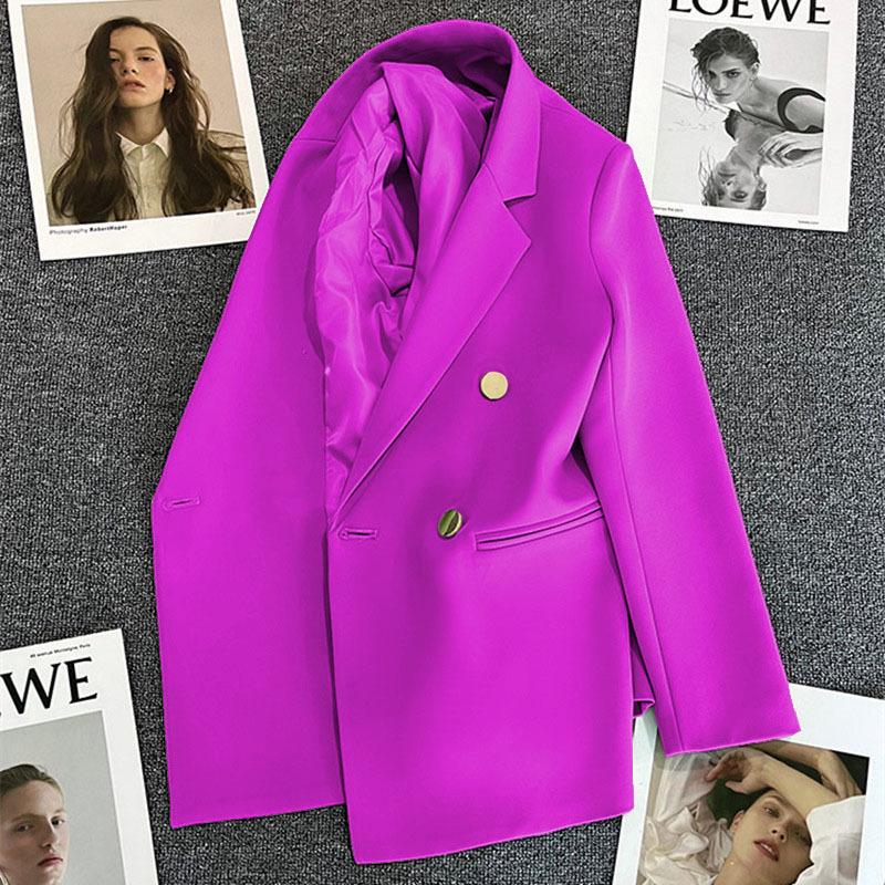 Dark Blue Women's Versatile Small Suit Jacket – New Style for Spring and Autumn 2026