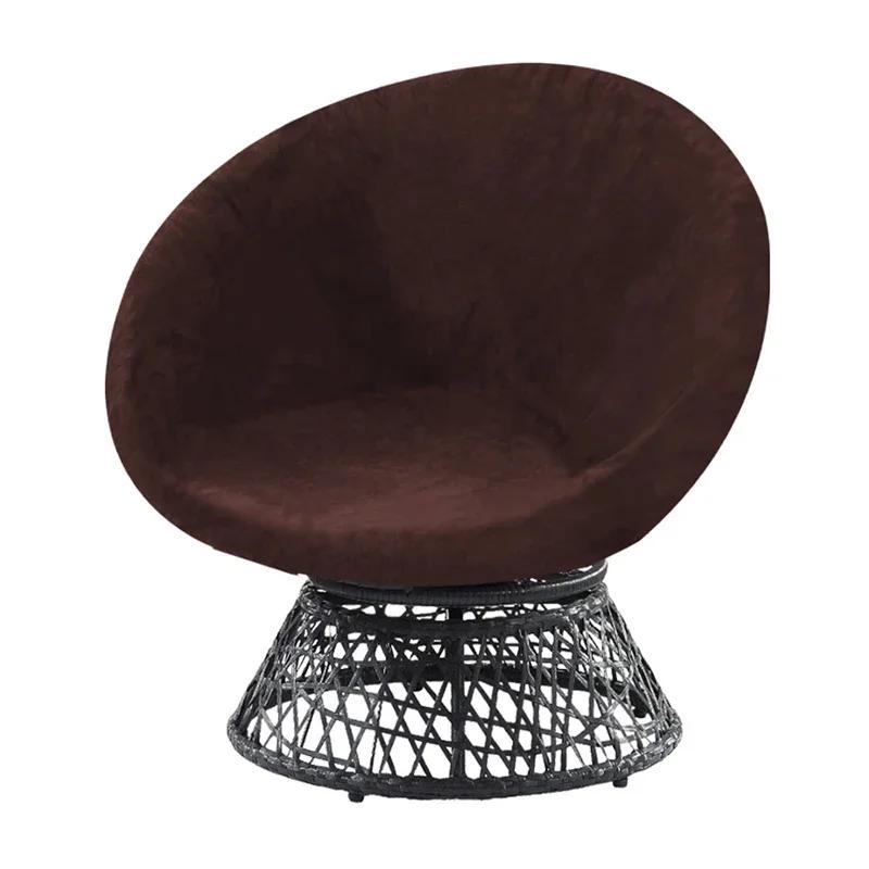 Chair Cover Home Office Chairs Dining Elastic Silver Fox Plush Universal Protection Circular Camping Bedroom Hotel Sofa Covers