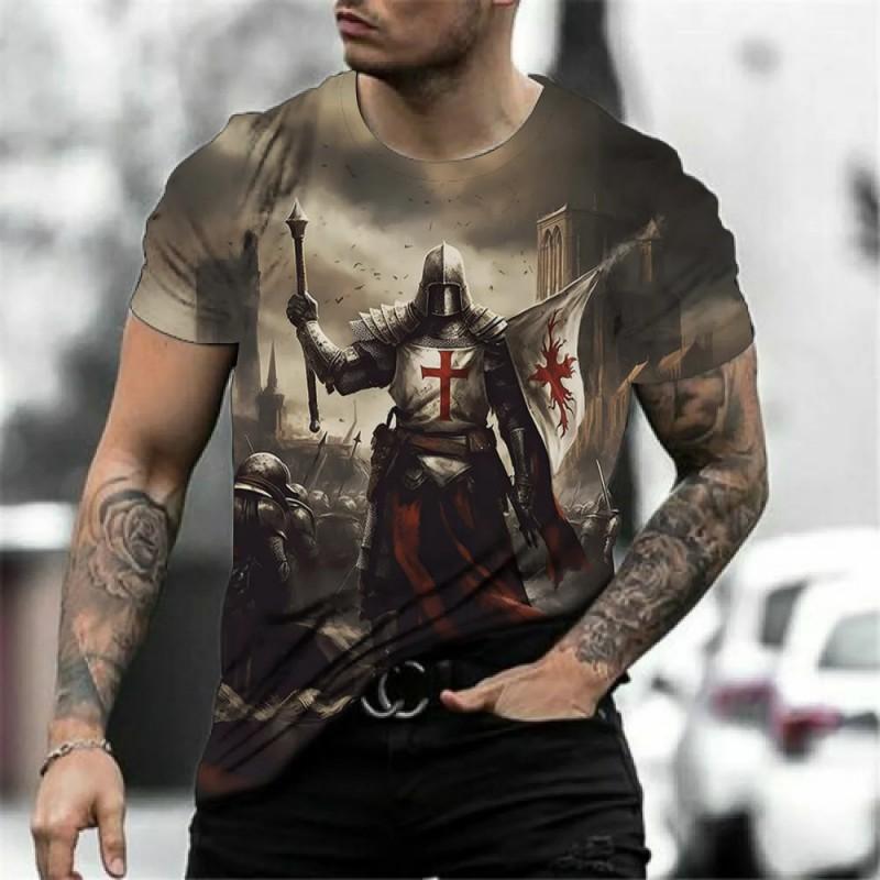 Mens Loose Fit Short Sleeve Crew Neck T-Shirt Streetwear Letter Print Casual Tee