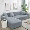 Grey Plain Color Elastic Stretch Sofa Cover Need Order 2Piece Sofa Cover If L-style Fundas Sofas Con Chaise Longue Case for Sofa